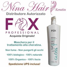 Fox Gloss Keratin Treatment One Organic 1 Liter UPS Shipping Included