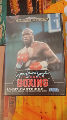 Buster Douglas Boxing Sega Mega Drive (Modul, Manual Box) working 16-bit CIB