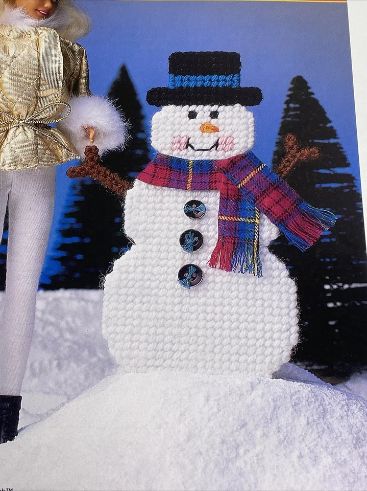Mr Snowman Annie's Fashion Doll Plastic Canvas Pattern Card - Image 2 of 4