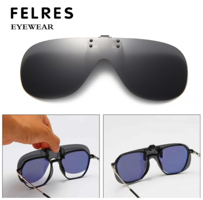 Clip On Sunglasses Flip Up Polarized Men Women For Outdoor Driving Fishing