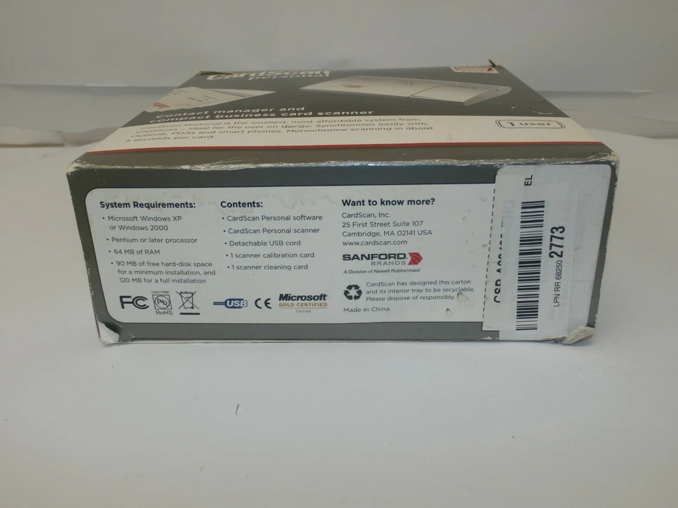 CardScan Persönliche 60 II Pass-Through Business Card Scanner - Bild 2 von 4