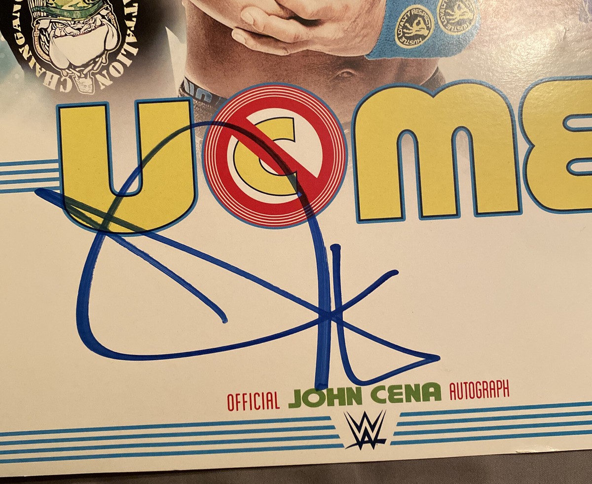 John Cena Signed 11x14 Photo U Can't C Me Auto WWE Official