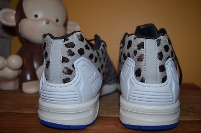 NEW ADIDAS ZX FLUX Trainers Leopard Pattern Print SZ 13 Vintage