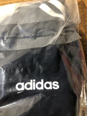 Adidas Women's Navy Blue with 3 White Stripes Track Jacket, XS