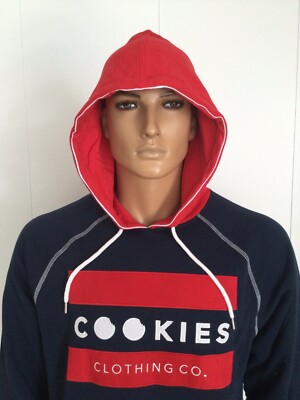 Cookies SF Navy/Red Men's Hoodie Size L