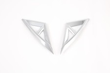 Front Fog Light Lid Chrome Side Cover Trim For 2021-2023 Hyundai Elantra 2pcs