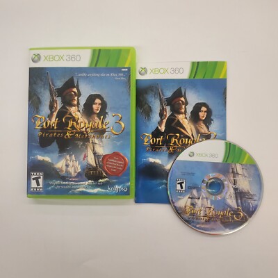 Port Royale 3: Pirates & Merchants (Xbox 360, 2012) Complete Tested Working 