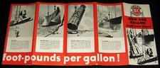 SINCLAIR GASOLINE 1934 ARTWORK FOLD-OUT ADVERTISING FOLIO THE POWER OF GAS
