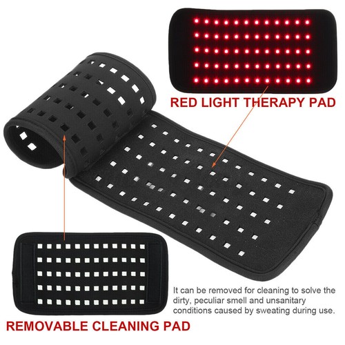 660nm Red Light &850nm Infrared Therapy Back Waist Wrap Pad Belt 1pack ...