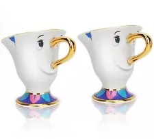 LEEPENK 2 pack Mrs. Potts Disney Beauty and Beast Chip Teacup for Mrs. Potts ...