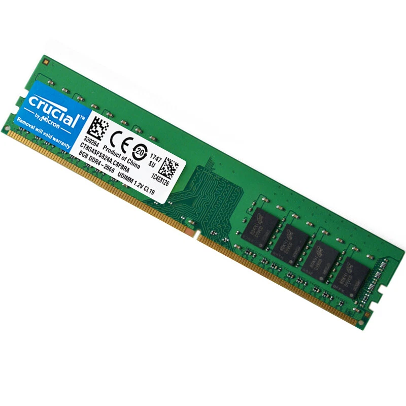 Crucial DDR4 8GB 2666 Mhz PC4-21300 288pins Desktop Memory Dimm Ram 1X8GB - Image 3 of 4