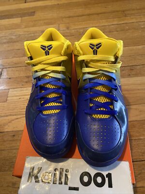 Nike Zoom Kobe IV 4 RINGS Size 10.5 4 RINGS 344335-400 MLK