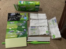 Swiffer Sweeper 2-in-1 Sweeping Starter Clean Kit Mop Refills Wet  Dry Cloths