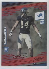 2021 Panini Prestige Rookies Xtra Points Premium Red /299 Sage Surratt #235 0w8f