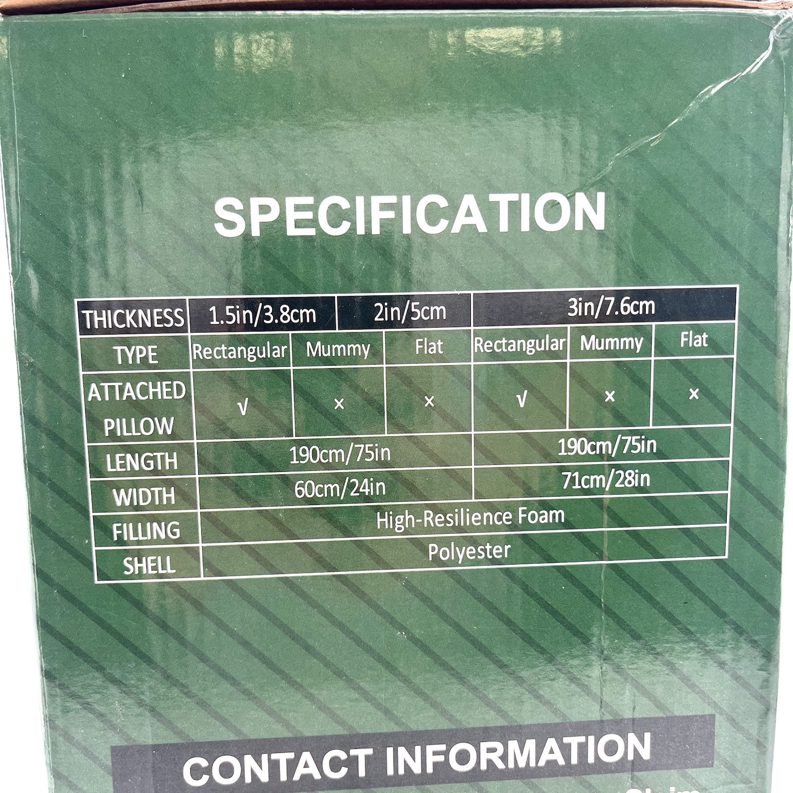 Clostnature Self Inflating Sleeping Pad for Camping - 1.5/2/3 inch Camping Pad