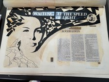 Sale! Waiting at the Speed of Light Jack Gaughan original art paste-up Cosmos 77 | eBay US (Buy It Now)