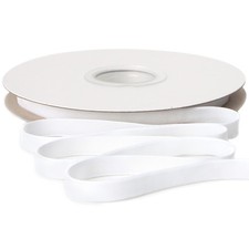 3/8 Inches 10-Yard Polyester White Velvet Ribbon for Christmas Gift Wrapping