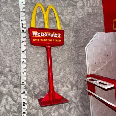 Vintage 1990s McDonalds Restaurant Playset Grimace Figure Fold Out