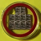VALCAMBI SUISSE COMBIBAR (10) Grams .999 FINE SILVER Bars 1g x 10 = 10g ⭐️⭐️⭐️