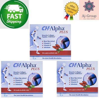 CH-Alpha Plus Collagen Ampoules for Joints and Cartilage Health - 30-Day Supply