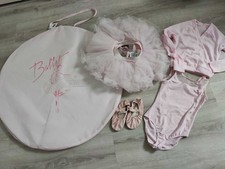 Lot danse classique fille 10 ans - tutu, juste au corps, cache cœur et ballerine