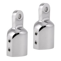 2 StüCk Marine Edelstahl Auge Endkappe Bimini Top Fitting Hardware