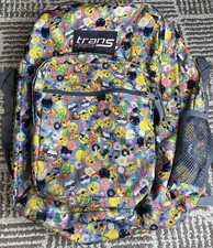 JanSport Trans Emoji Backpack Colorful School Book Bag Double Pocket