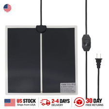Reptile Heating Mat for Amphibians Tortoises Gecko Snake Under Tank Heater 14W