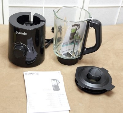 Gorenje Standmixer B800GBK 1,5L 800W Echtglaskrug schwarz 733362