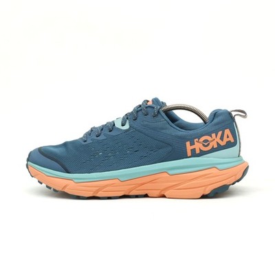 Hoka One Damen ATR 6 Sportschuh Blau/Orange Mesh Niedrig Laufschuh EU 41 1/3