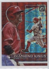 2022 Panini Donruss Optic Diamond Kings Red Pandora Prizm 2/99 Joey Votto 10vb