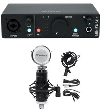 Arturia Minifuse 1 Black Portable Solo Audio USB Recording Interface Microphone