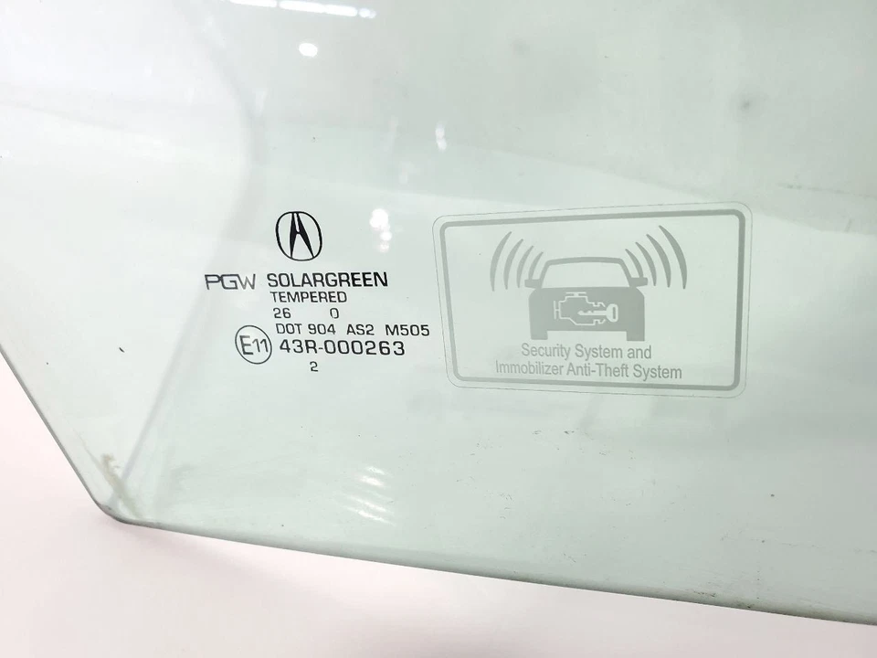 Acura ZDX 2010 2011 2012 OEM pasajero puerta delantera derecha vidrio Foto 4 de 4