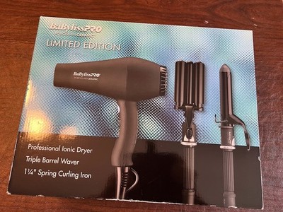 Baby Bliss Pro Porcelain Ceramic Limited Edition Hair Dryer, Iron, Waver New