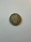 1909 BARBER Silver Quarter - VG Details Circulated