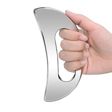 Gua Sha Massage Tool with Handle Stainless Steel   Body Muscle Massage Scraper