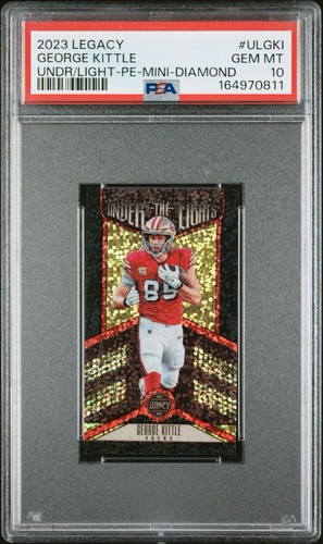 2023 Panini Legacy George Kittle Under The Lights Premium Mini Diamond /5 PSA 10