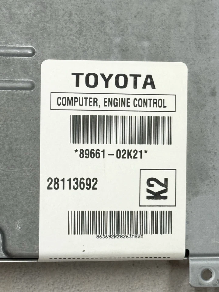 2005 2006 2007 Toyota Corolla Engine Computer Module ECM ECU PCM 89661-02K21 - Image 2 of 4
