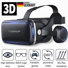 VR Brille Virtual Reality Headset 3D für Smartphones Handy für Android iOS DHL