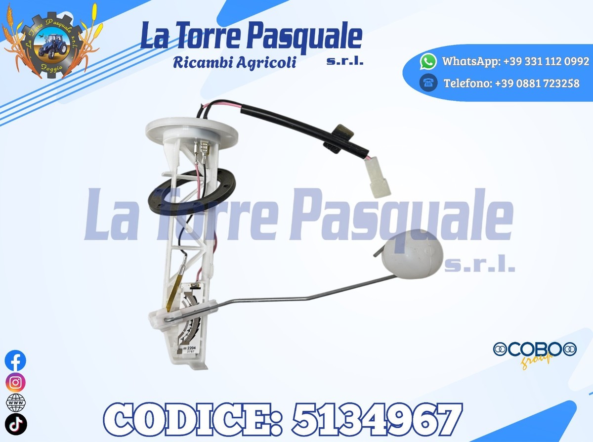 Indicatore Livello Carburante Originale FIAT 4998701 – Per Trattori E Carrelli Elevatori, Made In Italy
