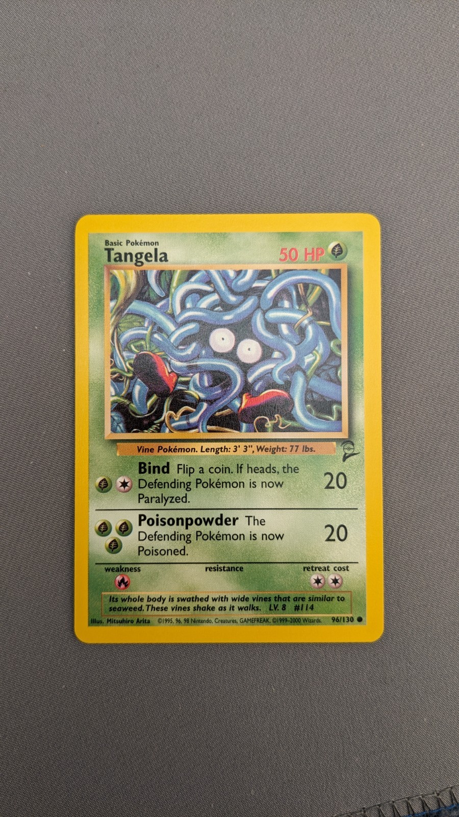 Pokemon TCG Card - 96/130 Tangela Base Set 2 - LP - WOTC