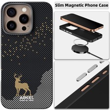 For iPhone 17 16 Pro Max 17 Air 16E 15 14 13 Slim Magnetic Shockproof Phone Case