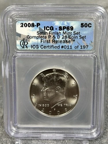 2008‑P Kennedy Half Dollcar Satin Finish Proof ICG PR69