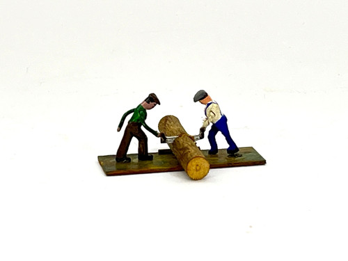 Lote 8689 Preiser 413 H0 figuras de madera trabajadores forestales, tronco aserrando alrededor de 1954 | Condition: Gebraucht