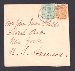 Australia good used 1898 South Australia cover to New York