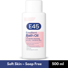 E45 Bath Oil 500 ml – E45 Bath Oil Emollient to Moisturise & Hydrate Dry Skin