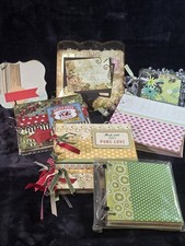 Lot of 7 Handmade Style Scrapbook Albums Junk Journals Memory Books Ring Bound