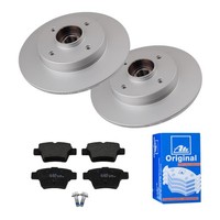 Ate Bremsscheiben Ø249Mm + BremsbelÄGe Hinten FÜR Citroen C4 Lax C4 1 Lcx