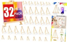 9" Wood Easels - Easel Stand for Painting Canvases - 32 Pack - Art  Crafts