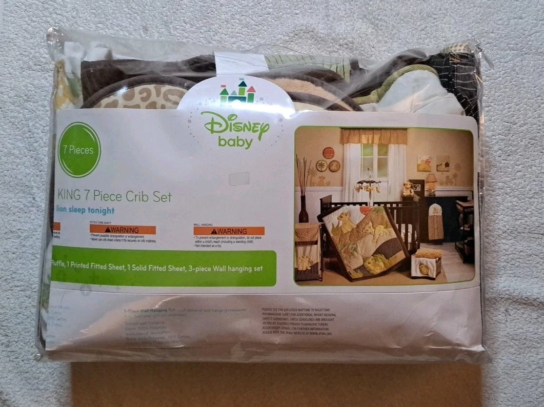 Disney Baby 7 pc Crib Bedding Set THE LION KING Simba BRU Exclusive NEW
Opens in a new window or tab
